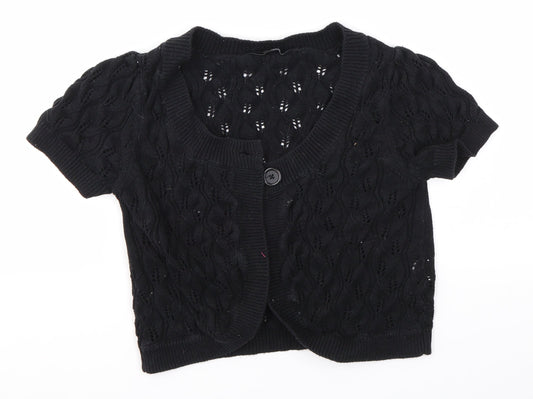 Dorothy Perkins Womens Black   Cardigan Jumper Size 8