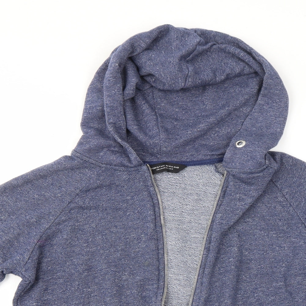 Dorothy Perkins Womens Blue   Full Zip Hoodie Size 8