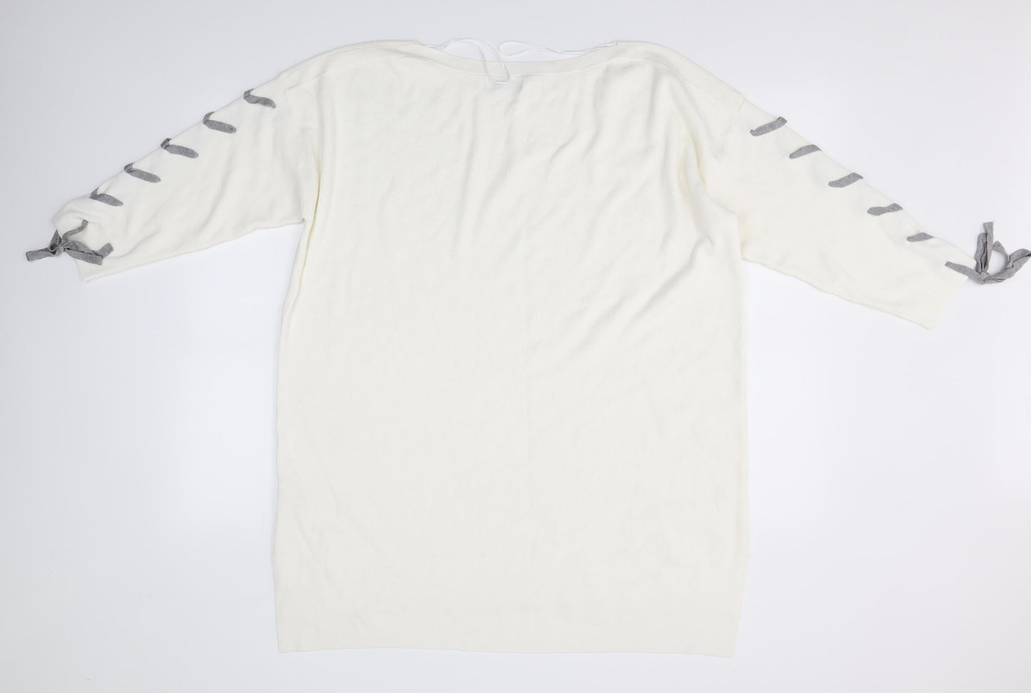 Soon Womens White   Pullover Jumper Size 18