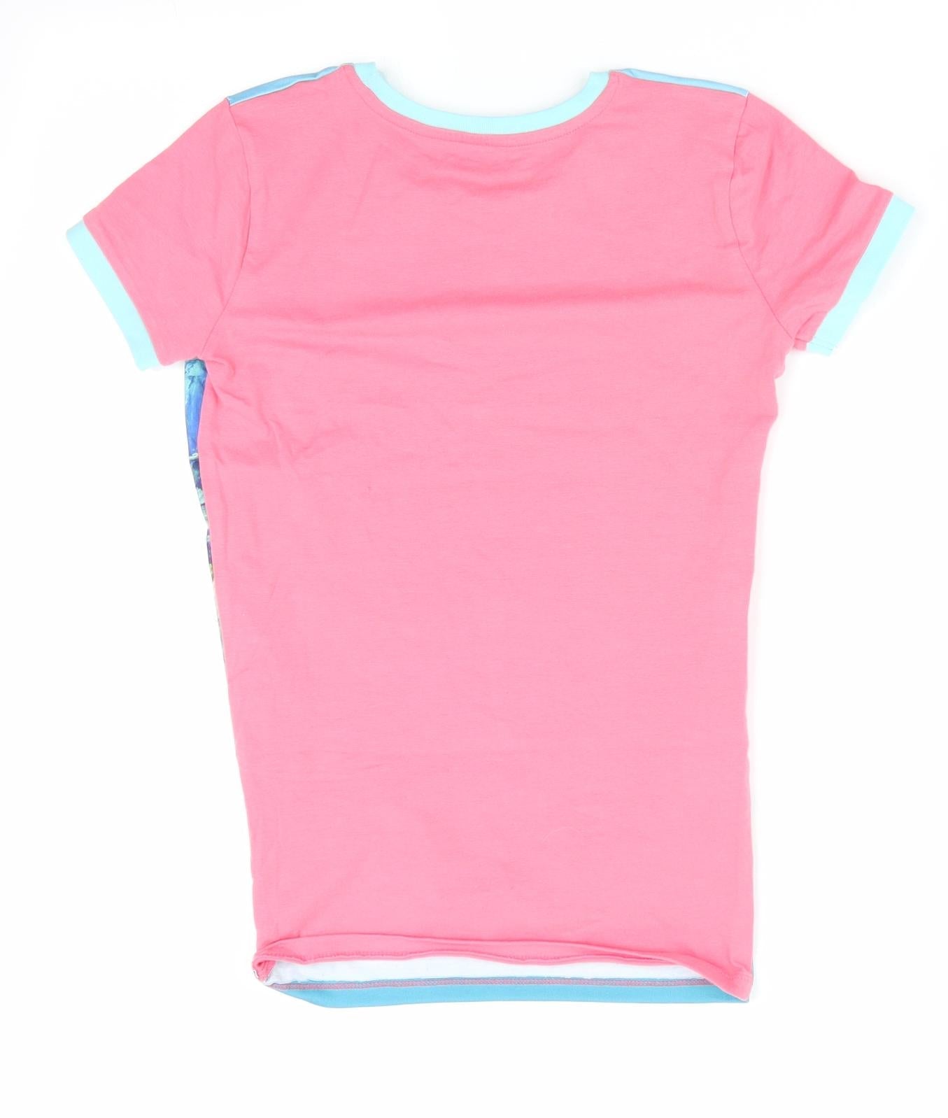 Character.Com Girls Pink   Basic T-Shirt Size 12 Years  - Disney Moana - Snug Fit