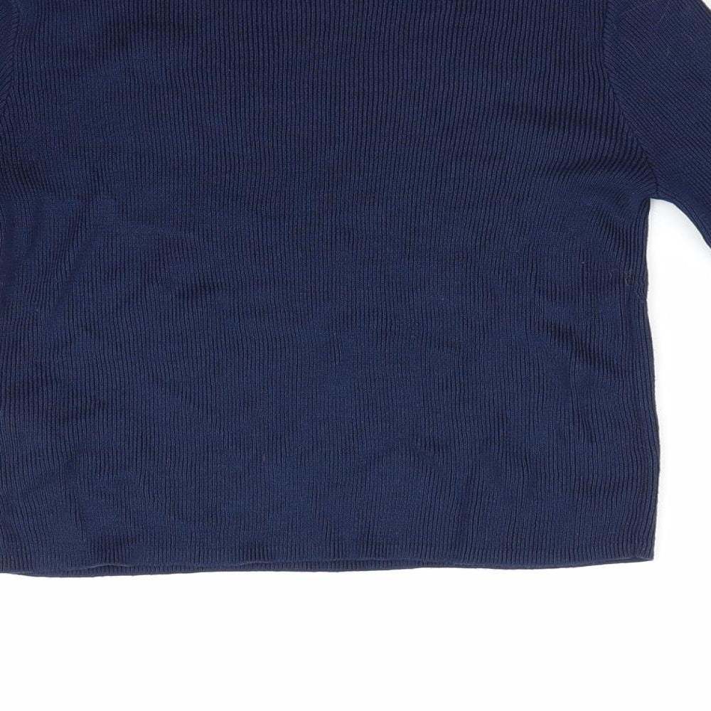 Divided Womens Blue   Pullover Jumper Size 10