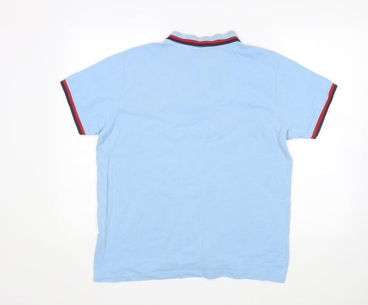 Pride & Soul Mens Blue    Polo Size L