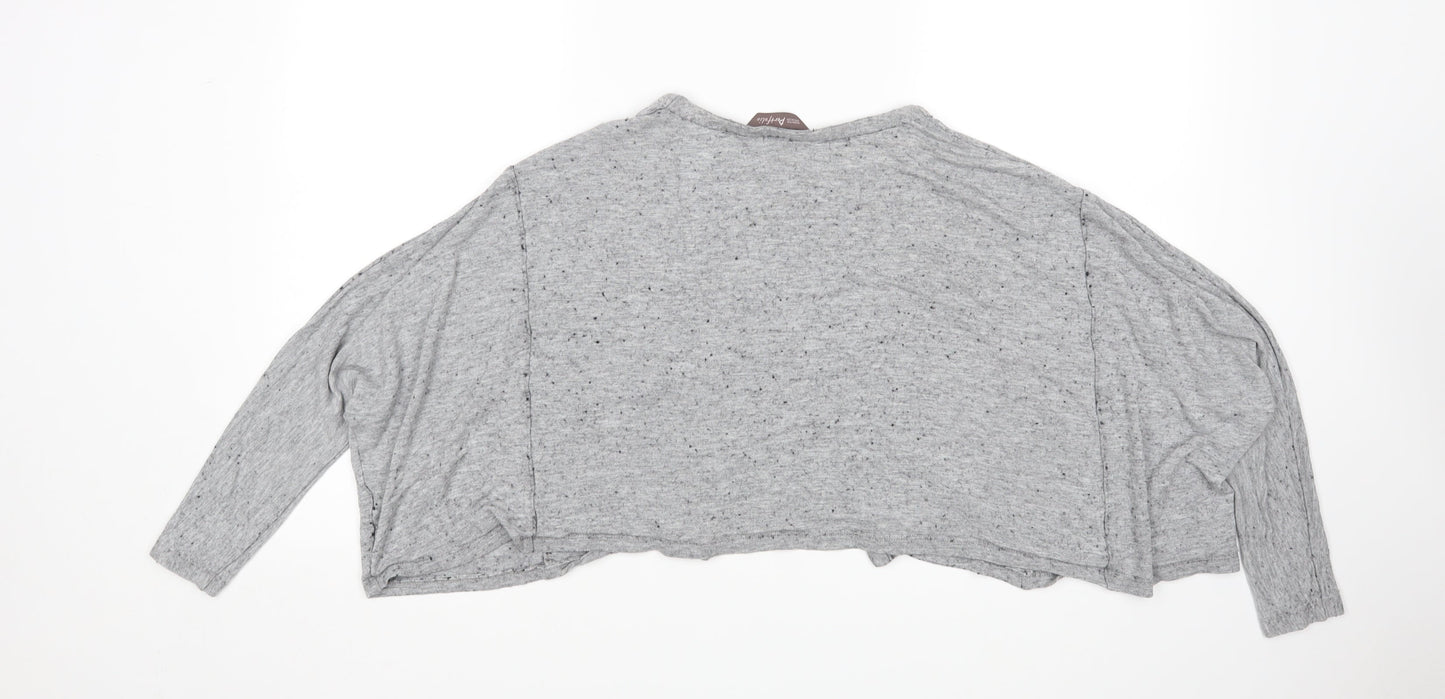 M&S Womens Grey   Cardigan Jumper Size 18