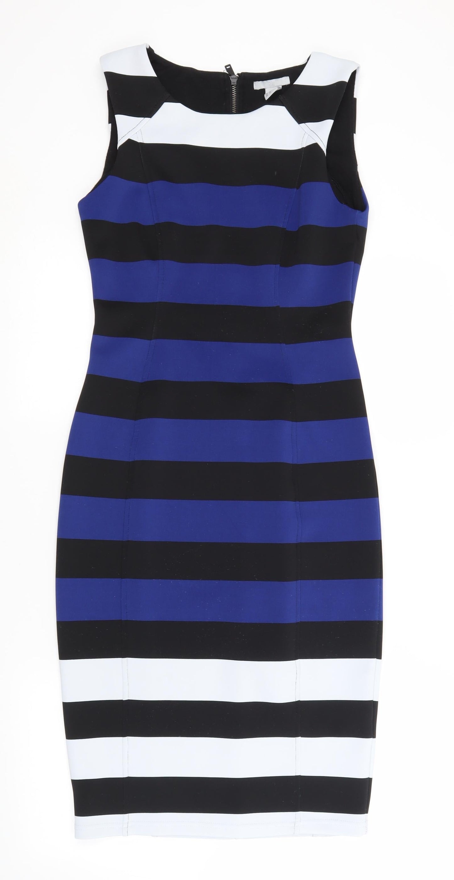 H&M Womens Multicoloured Striped  Pencil Dress  Size S