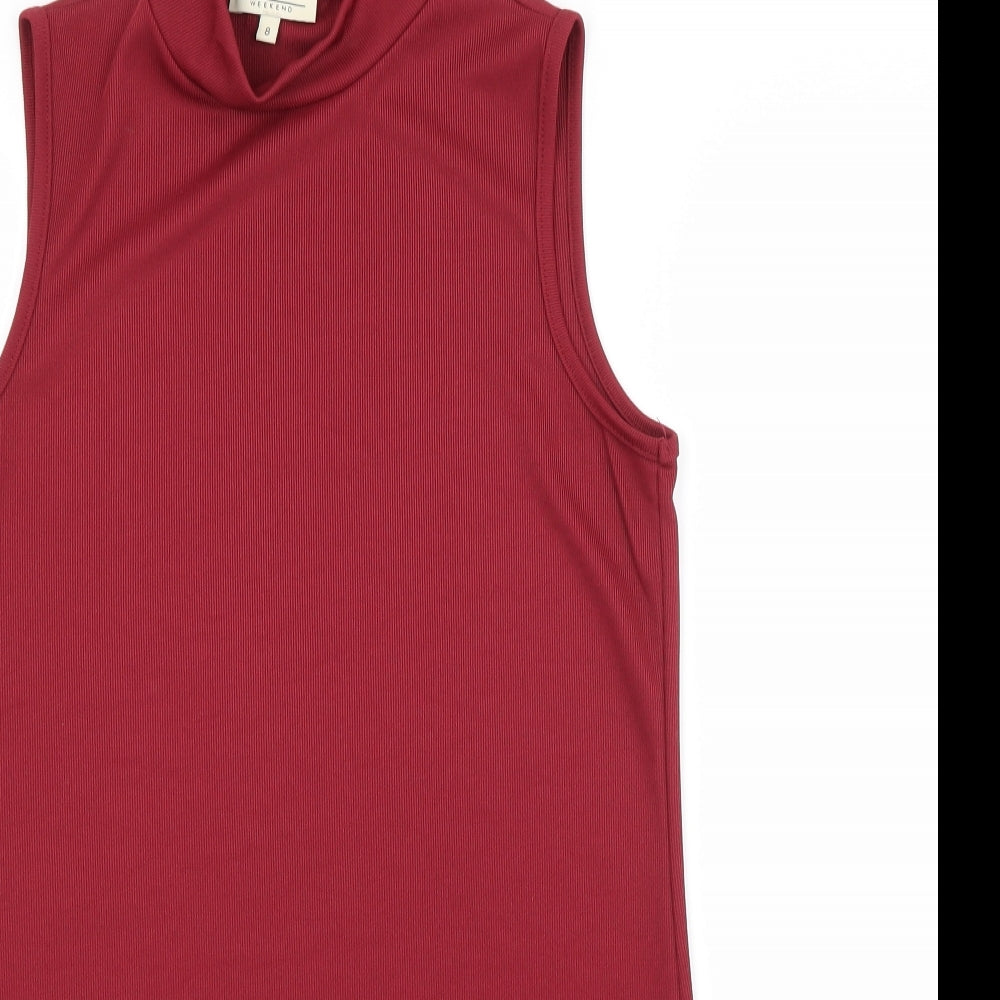 Papaya Womens Red   Basic Blouse Size 8