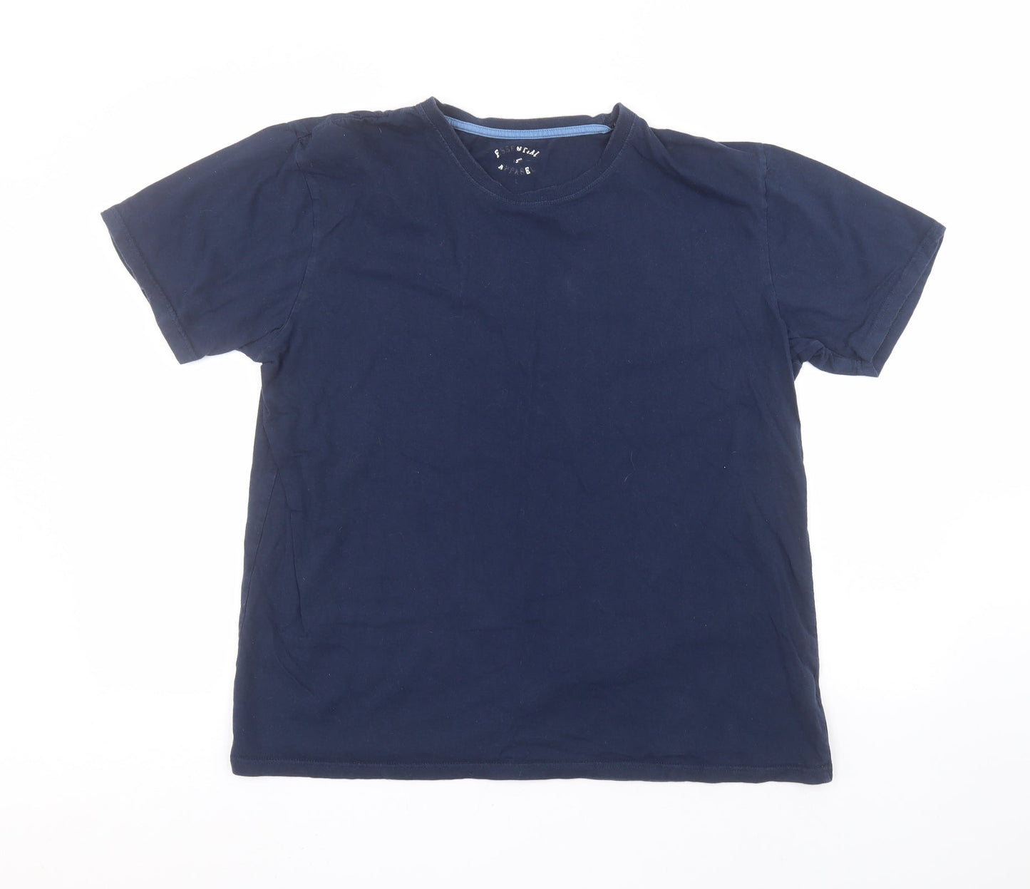 Essential Mens Blue    T-Shirt Size L