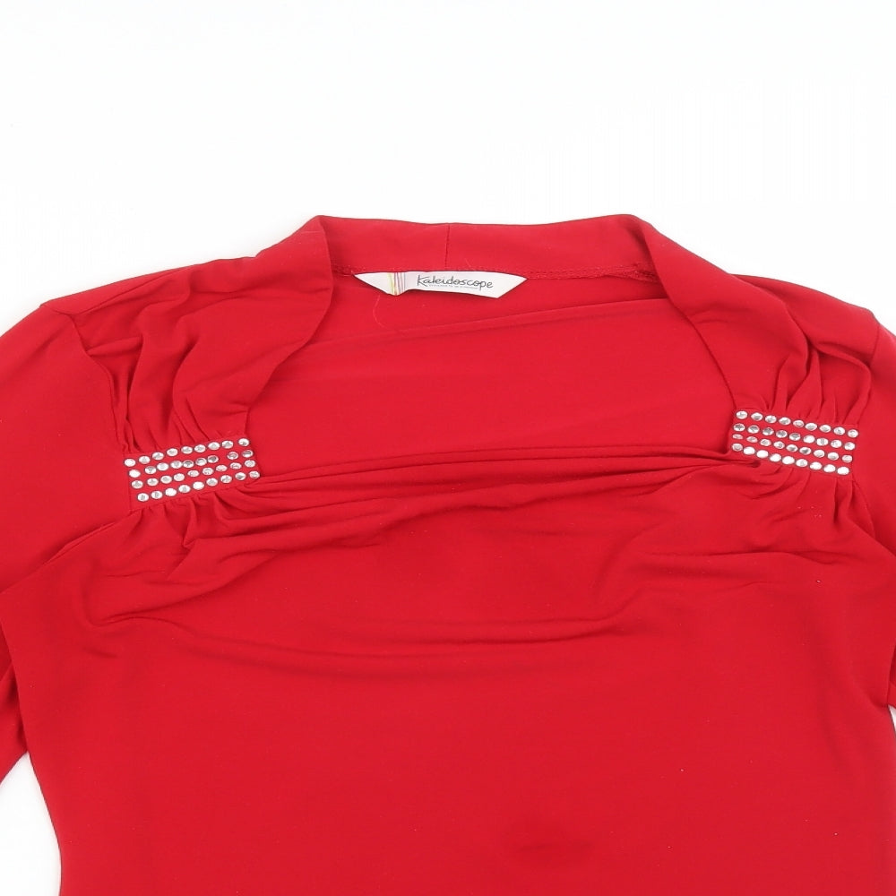 Kaleidoscope Womens Red   Basic T-Shirt Size 14