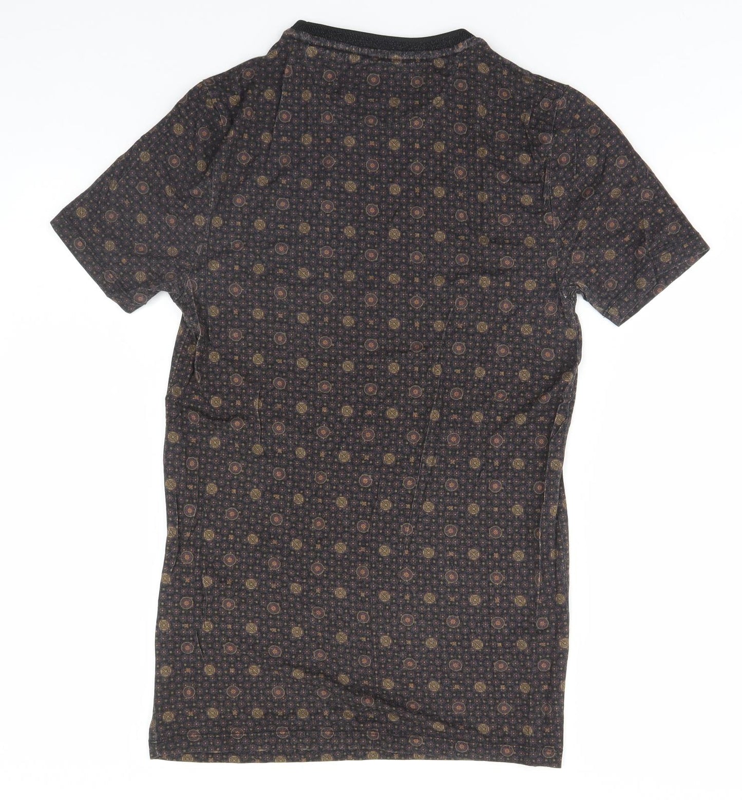 River Island Womens Brown Paisley  Basic T-Shirt Size XS