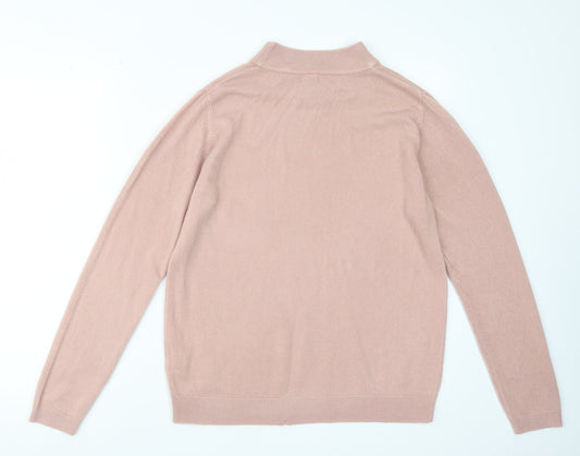 Intuition Womens Pink  Knit Pullover Jumper Size 12