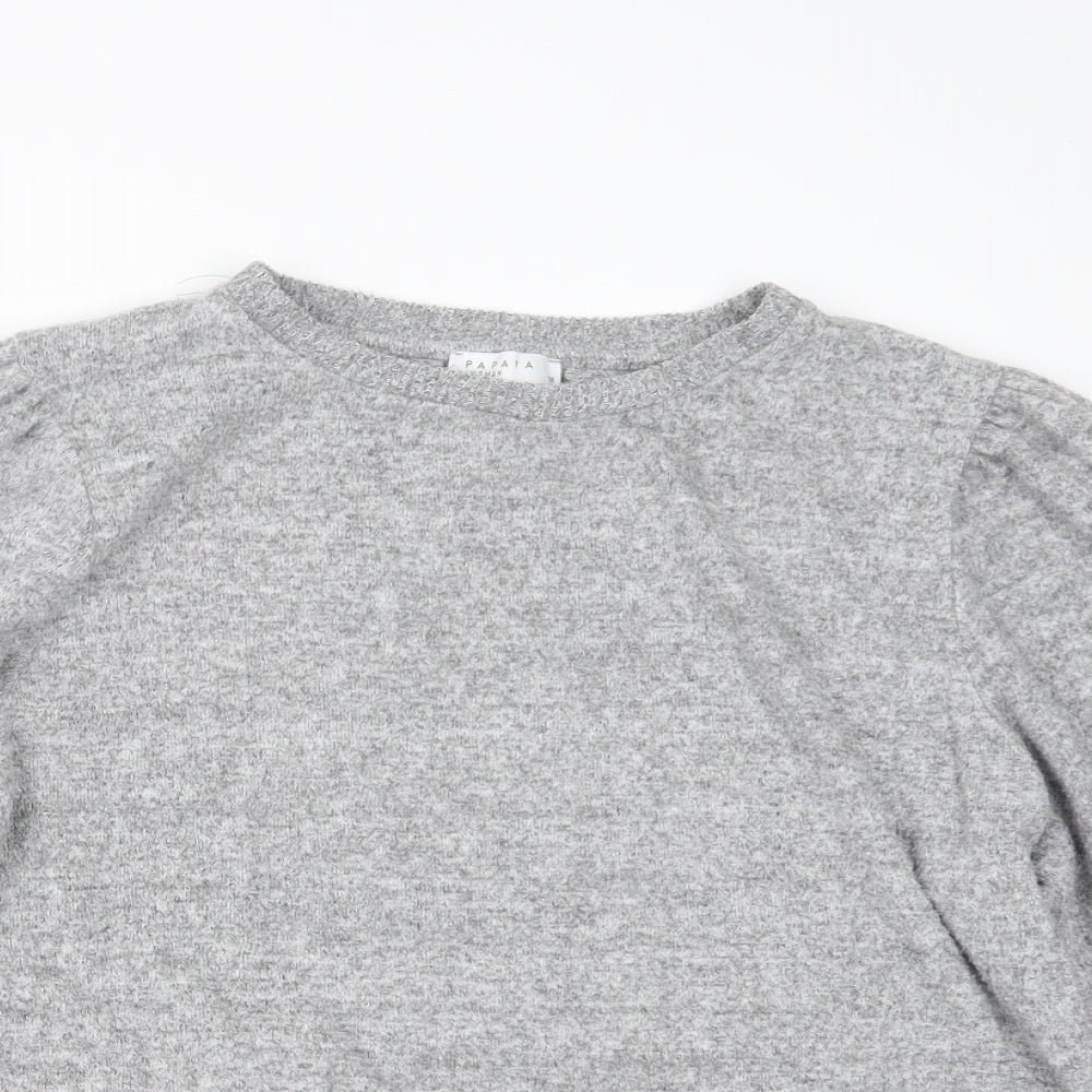 Papaya Womens Grey   Pullover Jumper Size 16