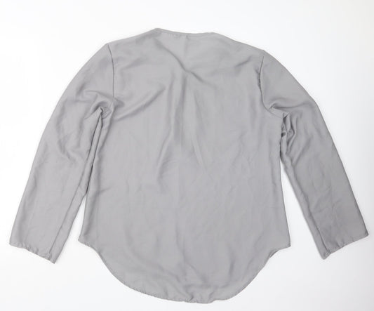 Preworn Womens Grey   Basic Blouse Size XL