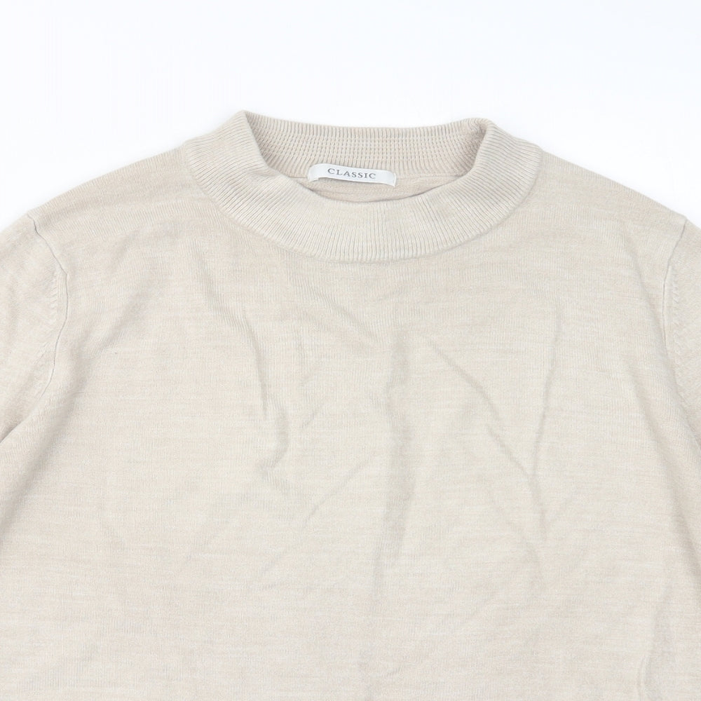 Marks and Spencer Womens Beige  Knit Pullover Jumper Size 12