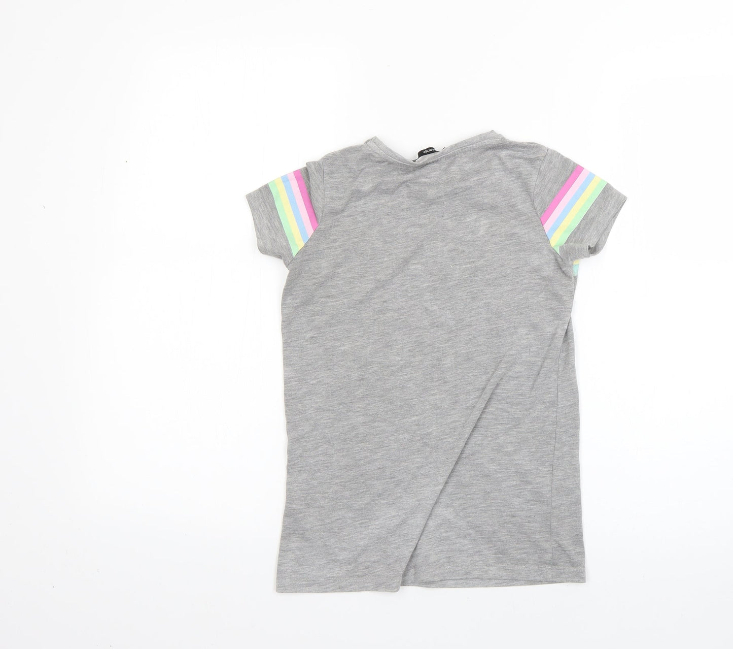 George Girls Grey   Basic T-Shirt Size 8-9 Years