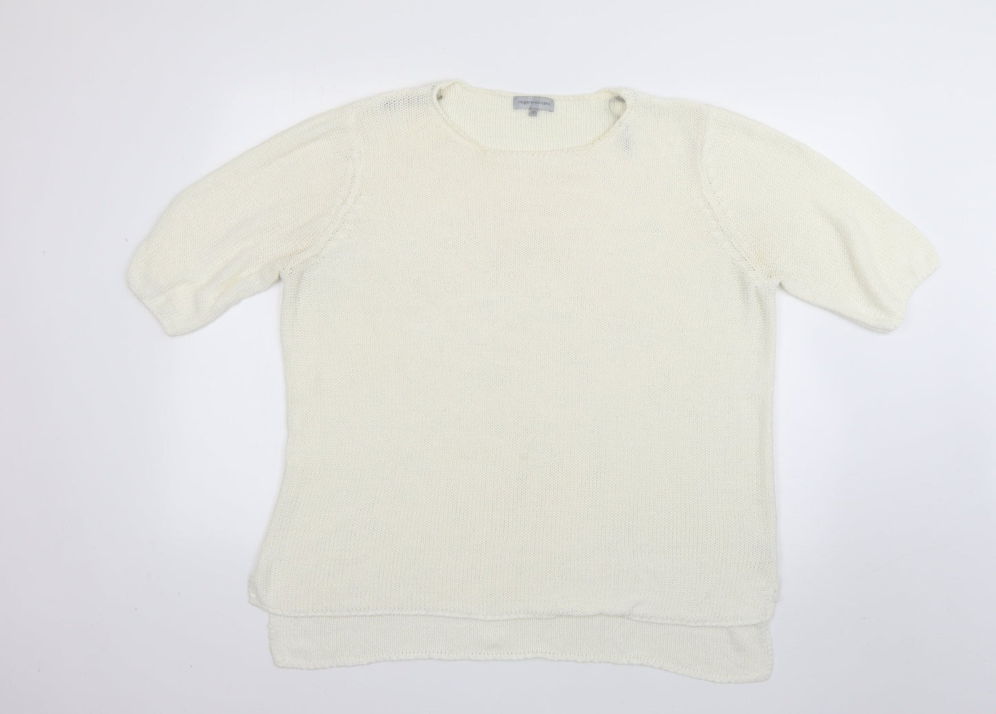 rogers+rogers Womens White   Pullover Jumper Size 20