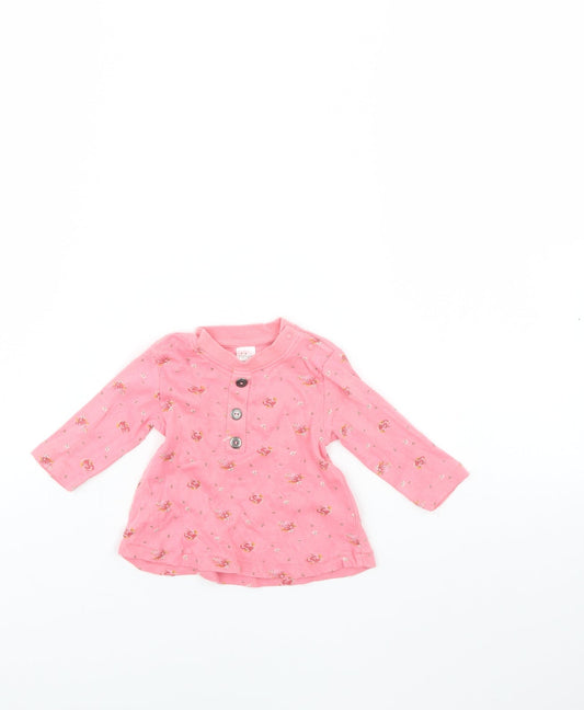 NEXT Girls Pink   Basic Blouse Size 0-3 Months