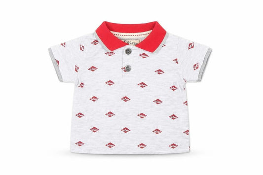 Lee Cooper Baby Grey Spotted  Basic Polo Size 3-6 Months