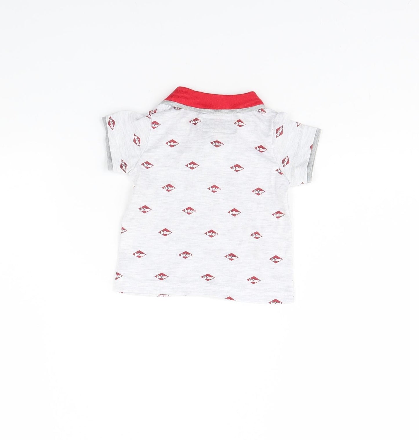 Lee Cooper Baby Grey Spotted  Basic Polo Size 3-6 Months