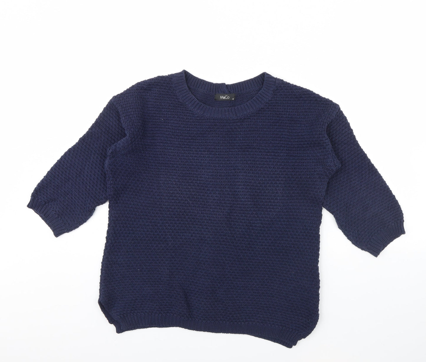 M&Co Womens Blue   Pullover Jumper Size 12