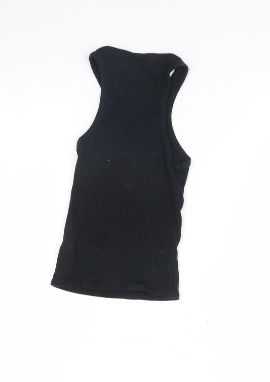 Topshop Womens Black   Basic Tank Size 6