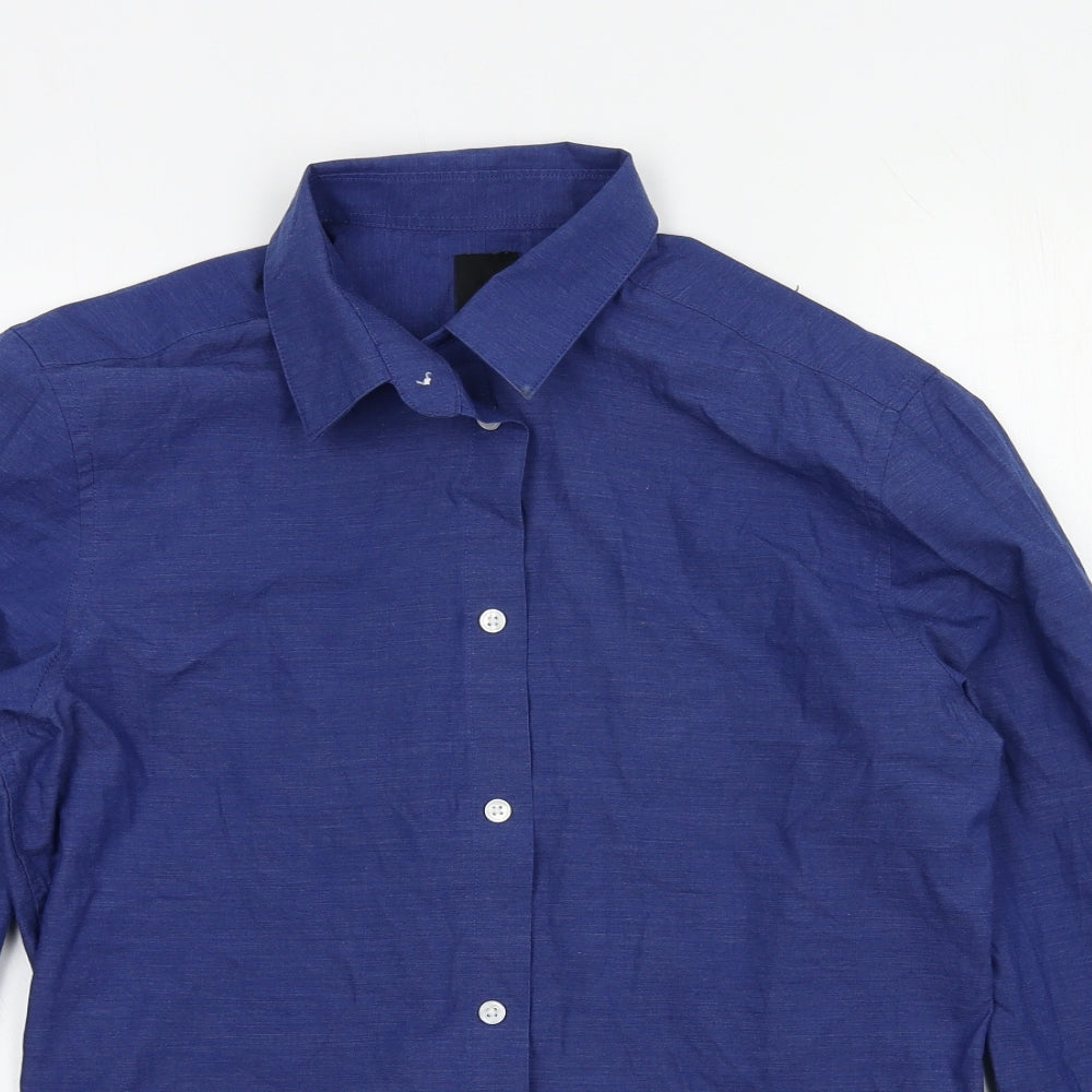 H&M Mens Black    Button-Up Size M