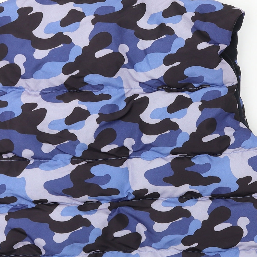 WTX Boys Blue Camouflage  Gilet Jacket Size S