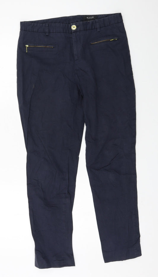 Sand Womens Blue   Capri Trousers Size 10 L27 in