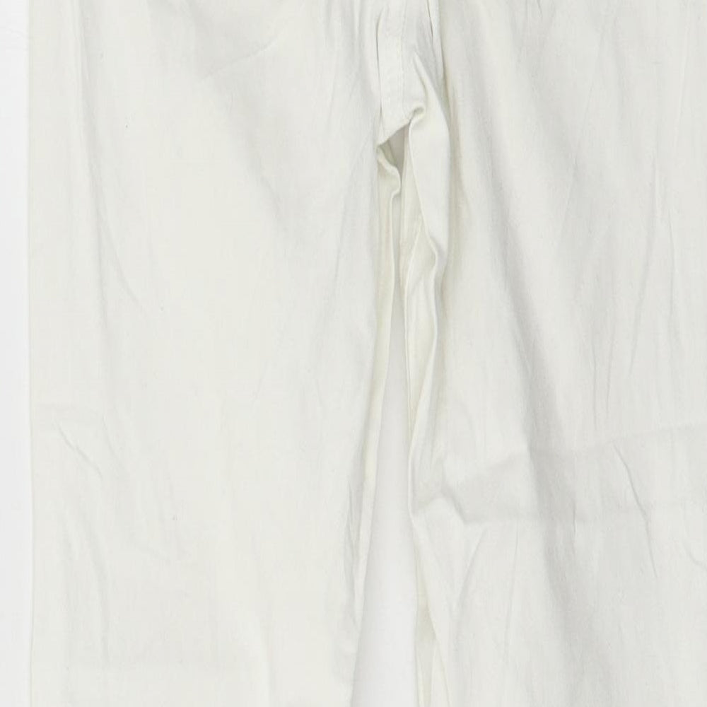 Camaïeu Womens White  Denim Skinny Jeans Size 28 in L26 in