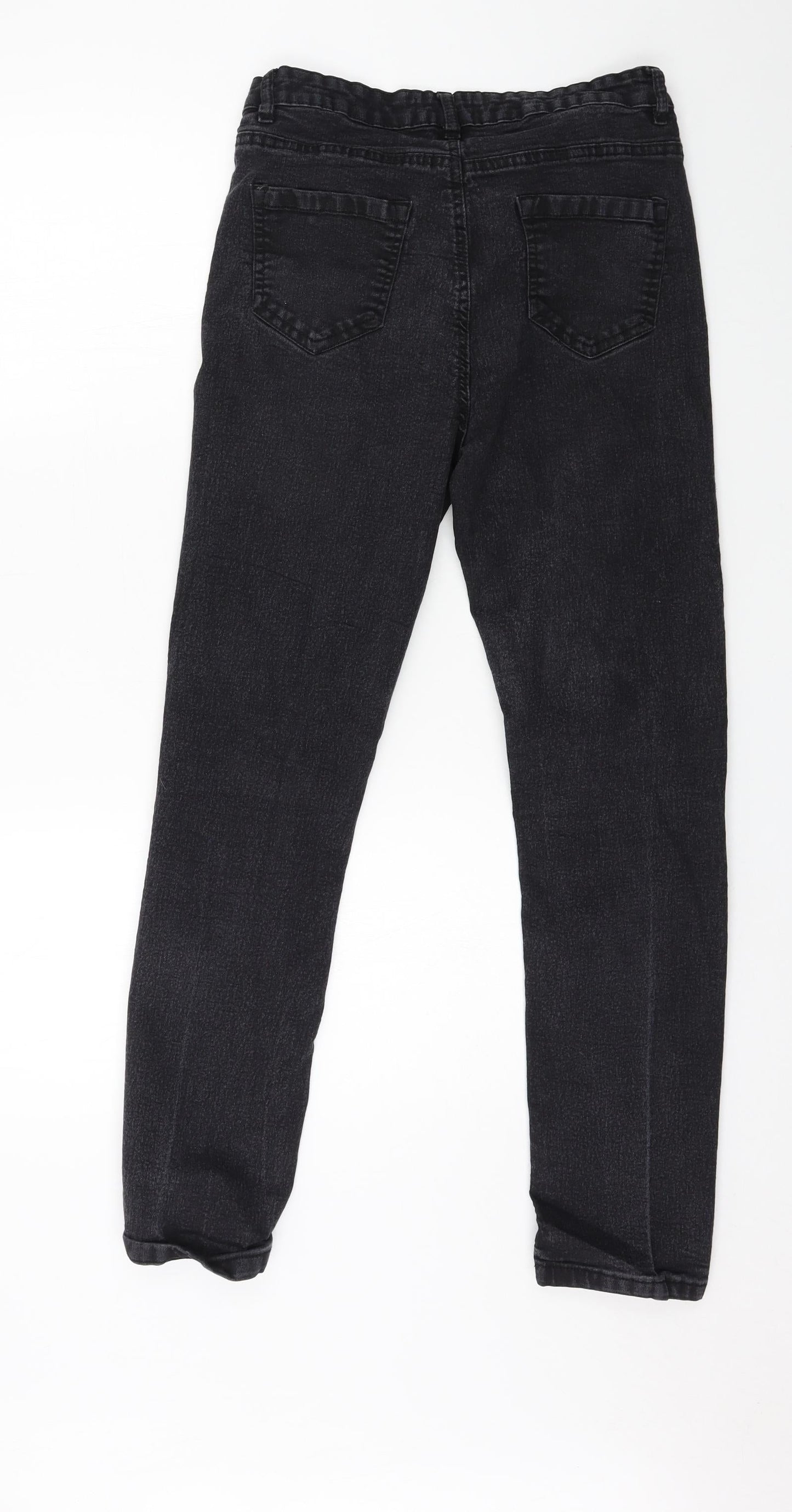 Studio Womens Grey  Denim Straight Jeans Size 12 L27 in