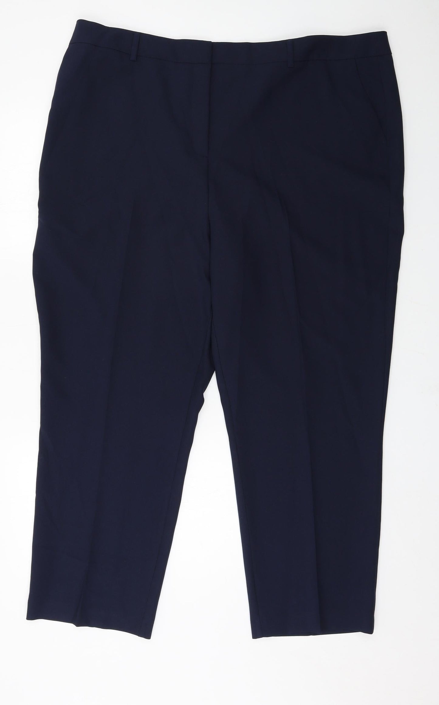Peacocks Womens Blue   Trousers  Size 22 L27 in