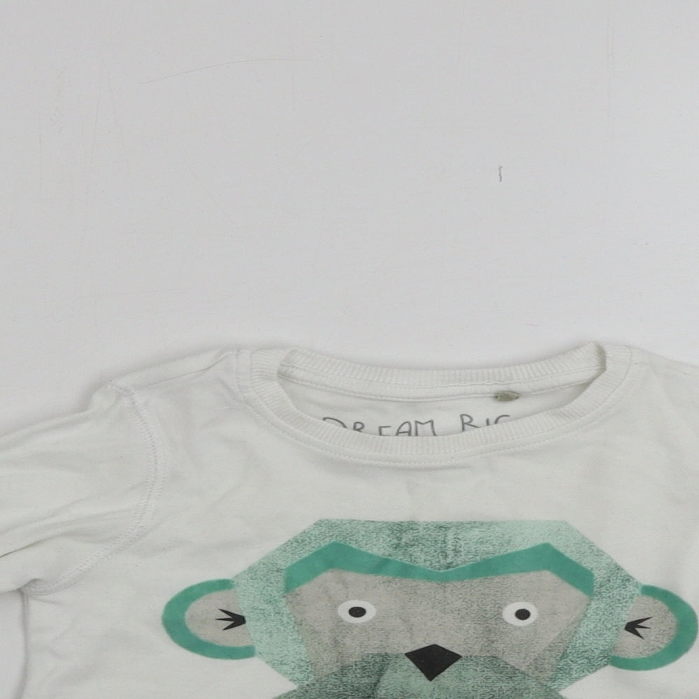 NEXT  Boys White   Pullover Jumper Size 2-3 Years