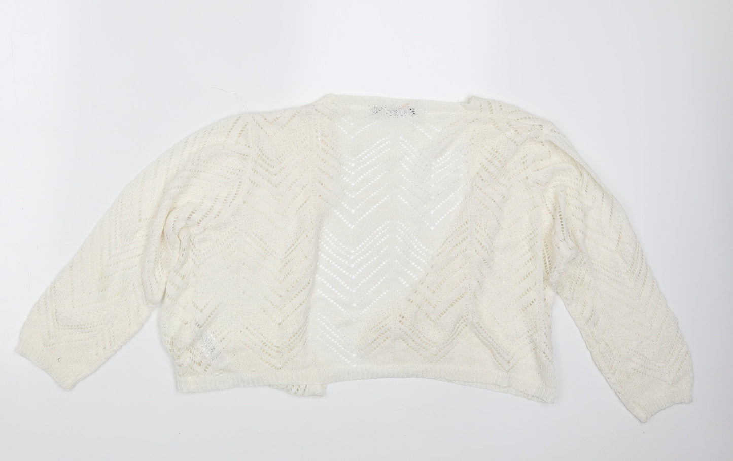 Bonmarché Womens Ivory   Wrap Jumper Size M
