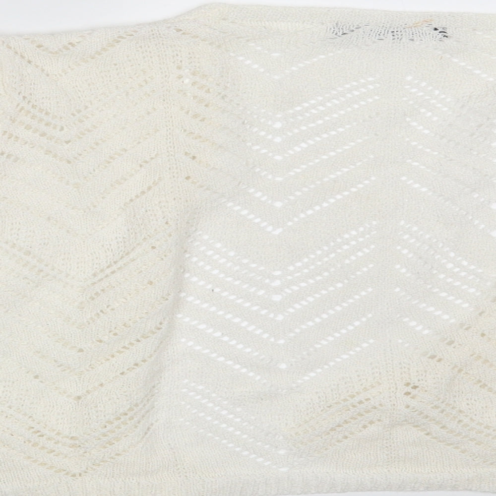 Bonmarché Womens Ivory   Wrap Jumper Size M