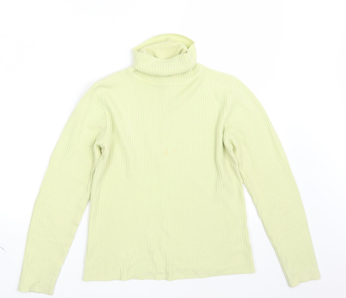 Dorothy Perkins Womens Yellow  Knit Pullover Jumper Size 10