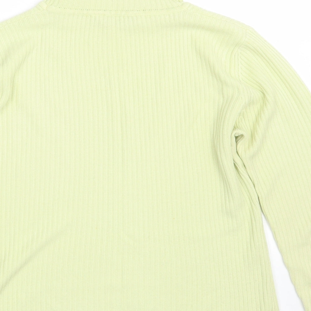 Dorothy Perkins Womens Yellow  Knit Pullover Jumper Size 10