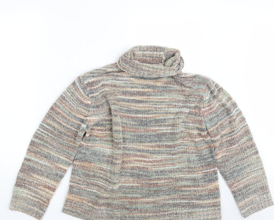 PARA Womens Multicoloured  Knit Pullover Jumper Size L
