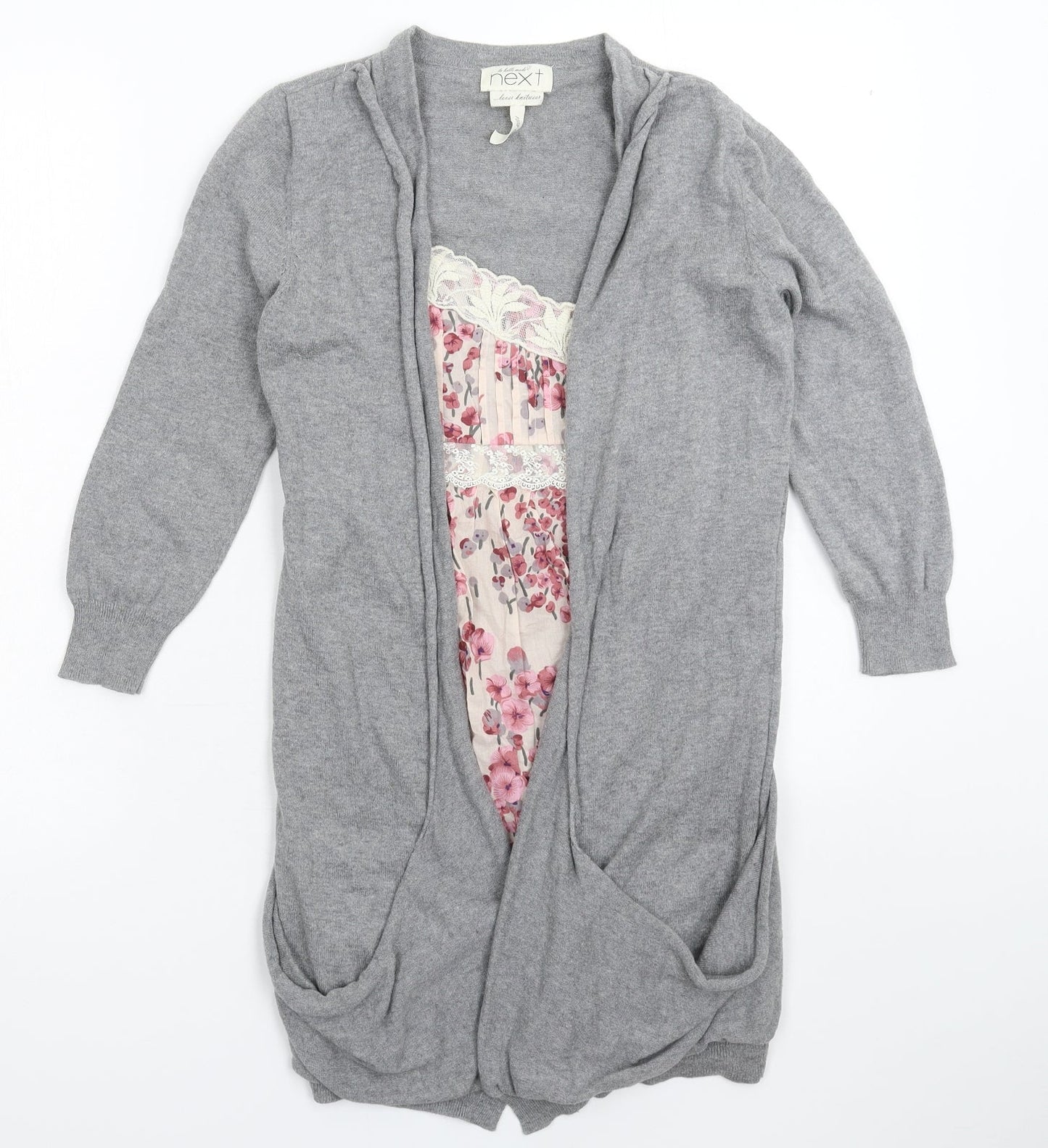 NEXT Womens Multicoloured Floral Knit Pullover Jumper Size 8