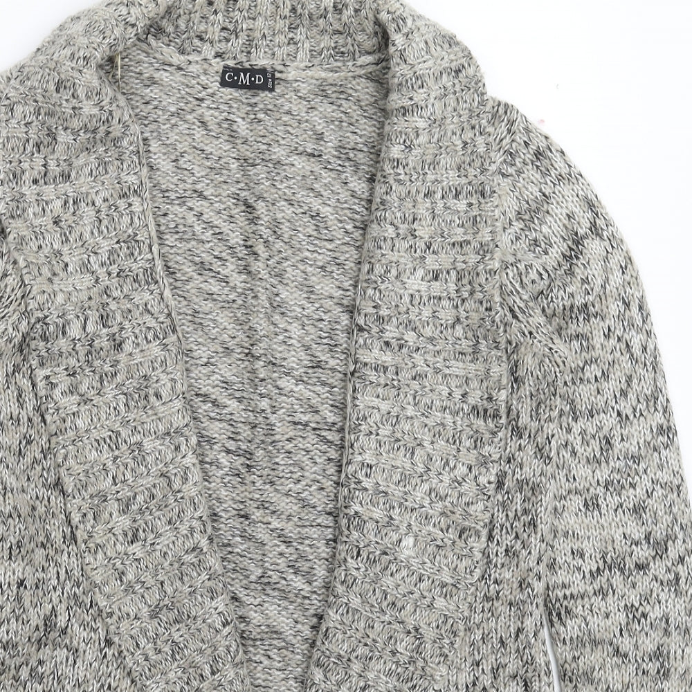 CMD Womens Grey  Knit Cardigan Jumper Size 12