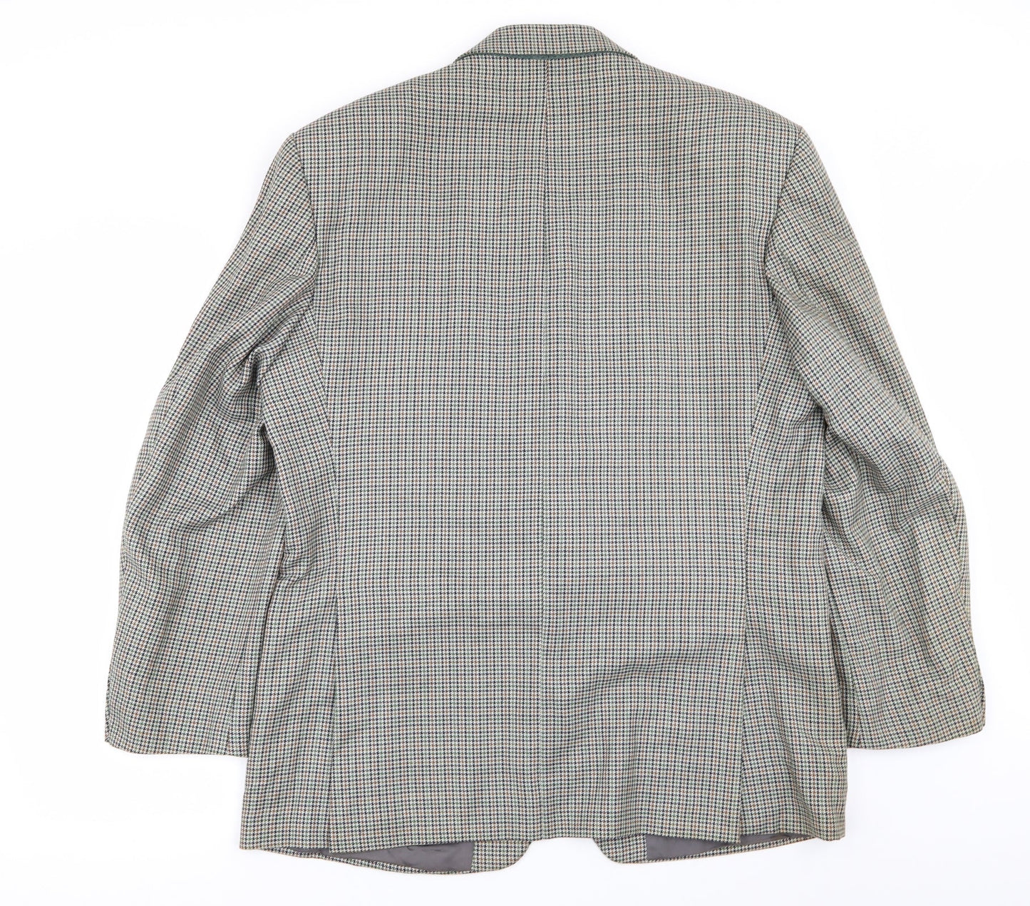 greenwoods Mens Multicoloured Houndstooth  Jacket Blazer Size 42