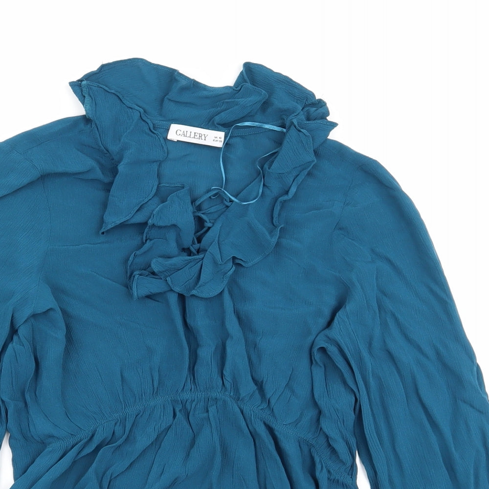 Gallery Womens Blue   Basic Blouse Size 10
