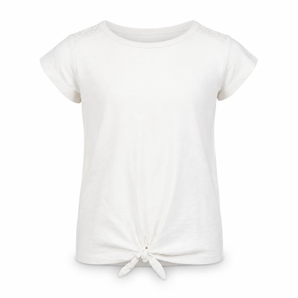 Nutmeg Girls White   Basic T-Shirt Size 10-11 Years