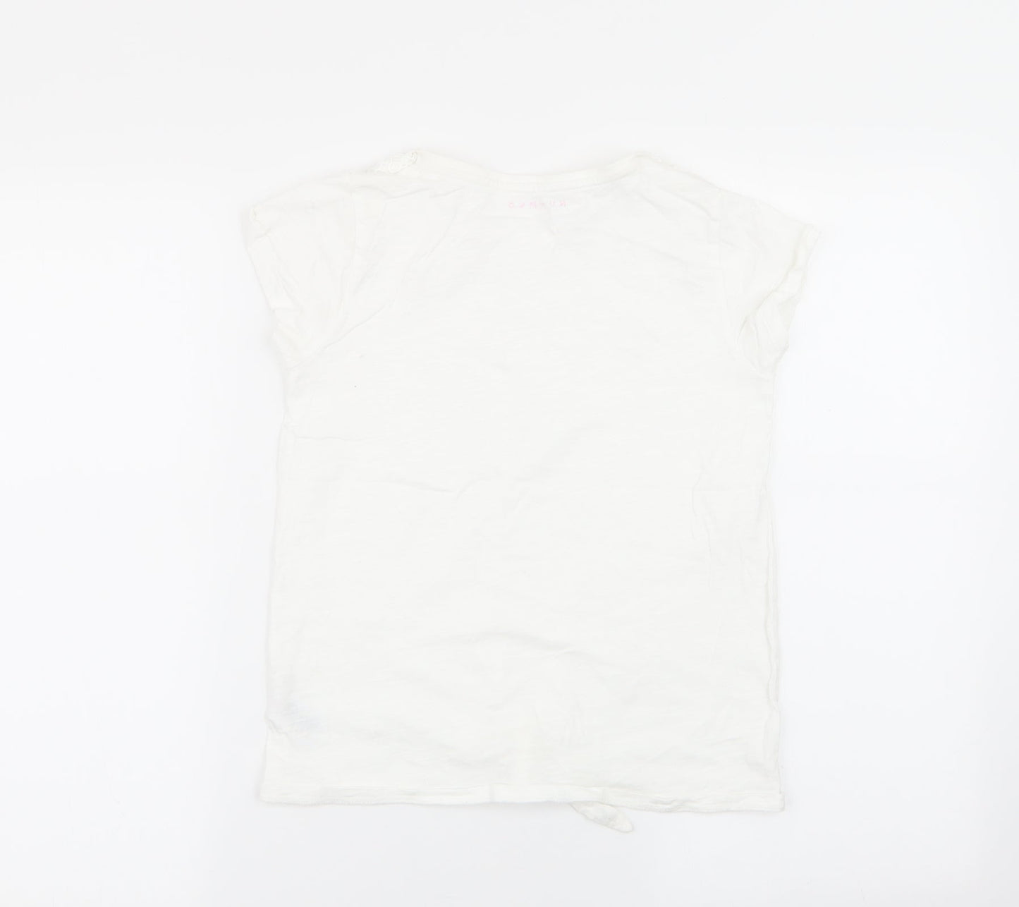 Nutmeg Girls White   Basic T-Shirt Size 10-11 Years