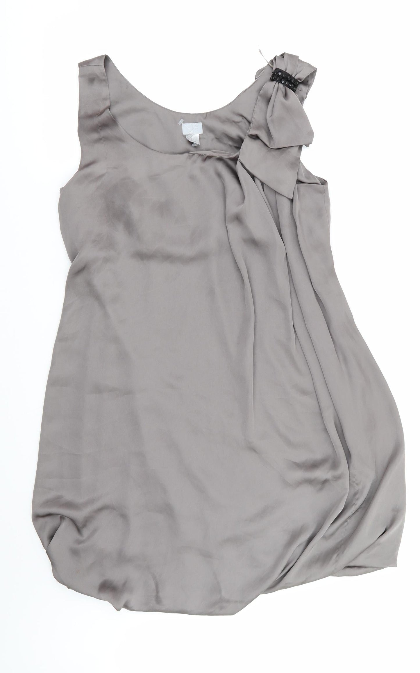 H&M Womens Grey   Fit & Flare  Size 14