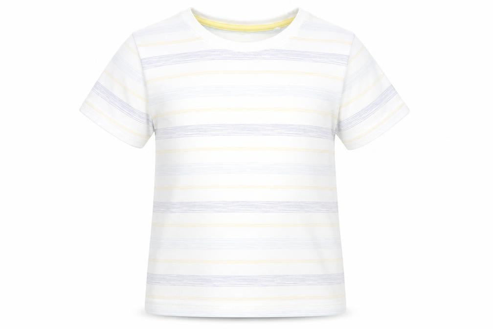Lupilu Boys White Striped  Basic T-Shirt Size 2-3 Years