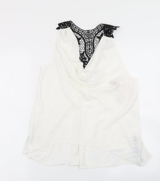 Elise Ryan Womens White   Basic Blouse Size 12