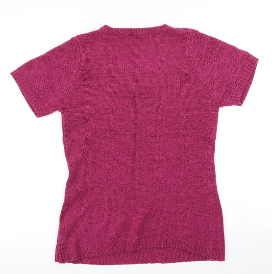E-vie Womens Pink  Knit Pullover Jumper Size 14
