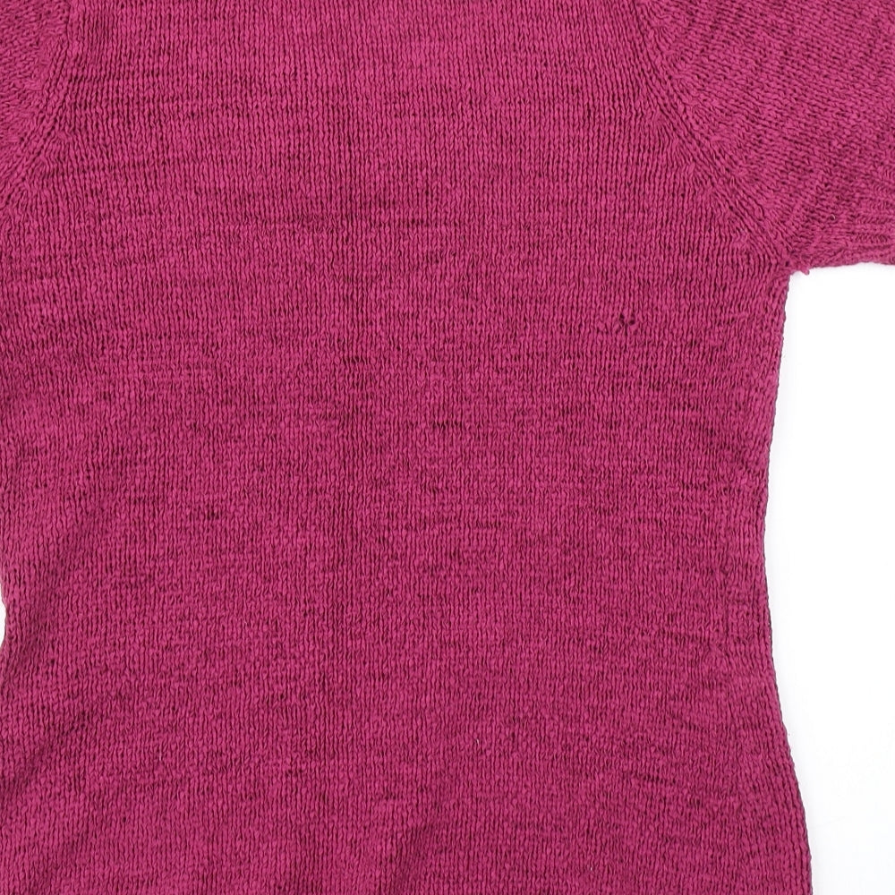 E-vie Womens Pink  Knit Pullover Jumper Size 14