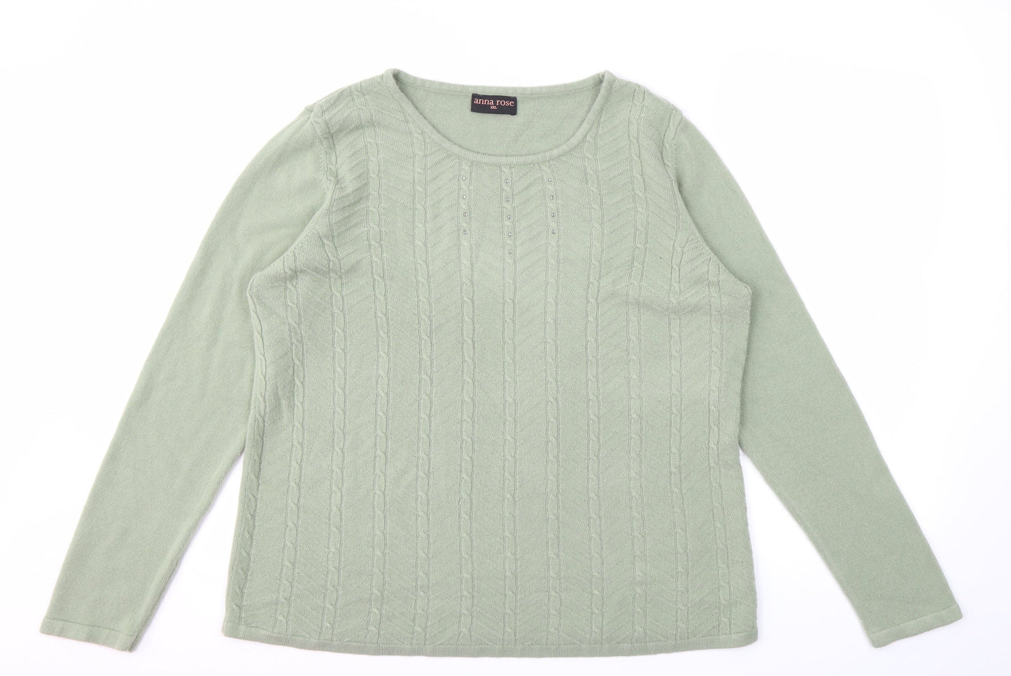 ANNA ROSE  Womens Green   Pullover Jumper Size 2XL