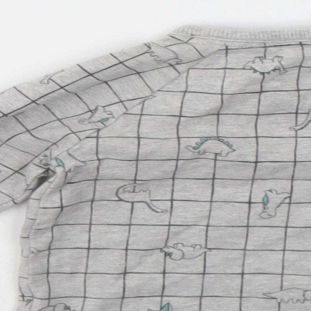 George Boys Grey Geometric  Basic T-Shirt Size 0-3 Months