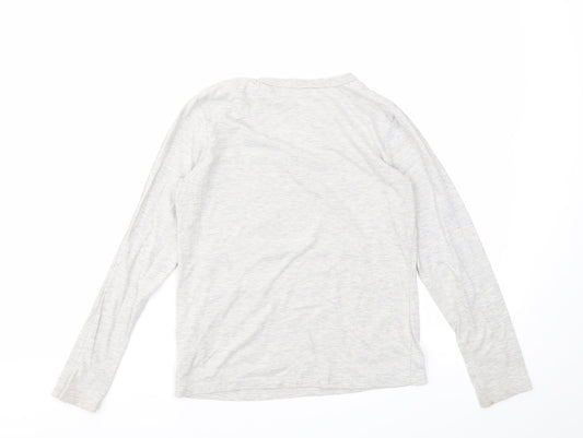 H&M Boys Grey Geometric  Basic T-Shirt Size 9 Years