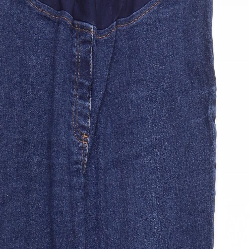 Papaya Womens Blue   Straight Jeans Size 12 L28 in - STRECHY WAISTBAND